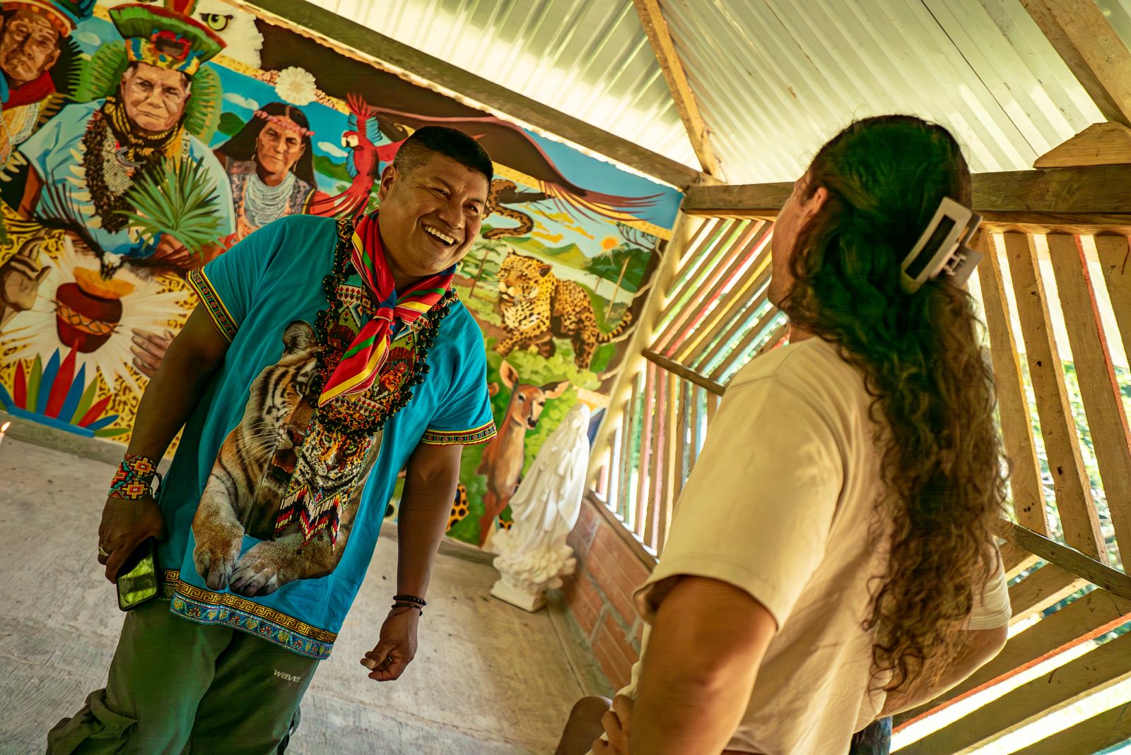 Kofán mural and community, color inspiration for the collection